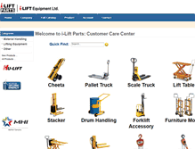 Tablet Screenshot of i-liftparts.com